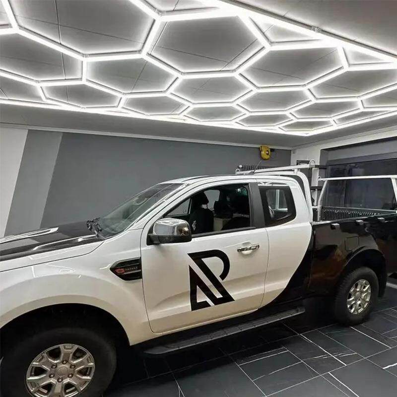 SILTOLL六边形车库灯led蜂窝洗车房理发店商场吊灯无影灯工矿专用