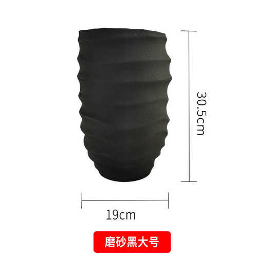 插花设计师样板间花瓶器摆件白色陶瓷创意现代简约客厅家装饰品花