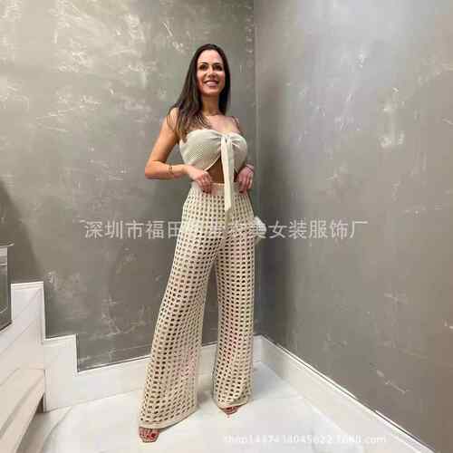 Beach dress strapless slit hollow out color cover shirt