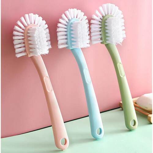 Five-Sided Shoe Brush with Creative Double-Sided Ring Design
