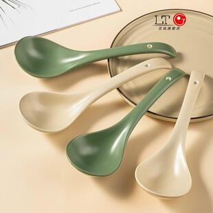 日式陶瓷大勺子 长柄家用汤勺大号盛汤勺舀粥调羹汤匙餐具吃拉面