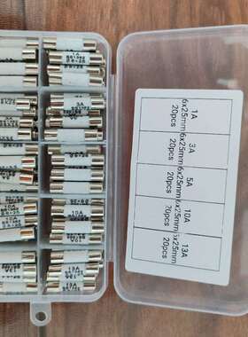 6X25BS1362陶瓷家用插头保险丝1A3A5A10A13A