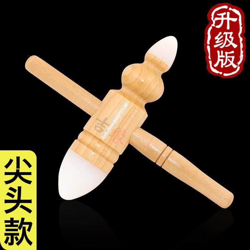 新款吉缘原点按始摩头工具十字架硅胶头按摩棒部颈椎足底穴位按形