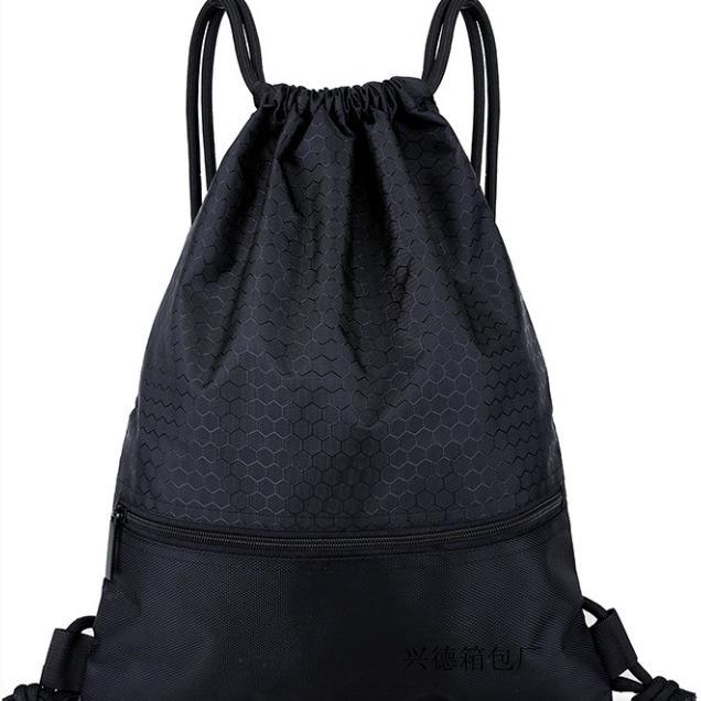 双肩包防水口袋运动健身涤纶布袋