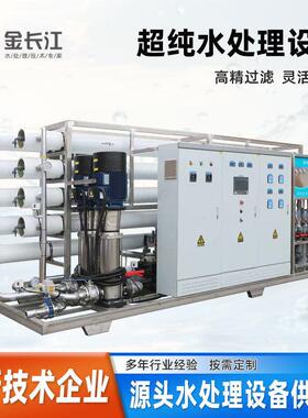定制20吨双级反渗透设备加EDI超纯水机器加输送系统专业净水