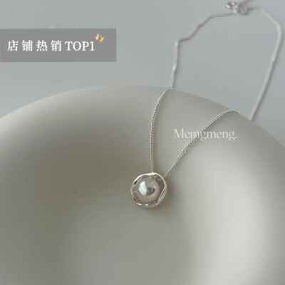 Mengmeng | 很有存在感的珍珠项链 | 925银天然淡水珠大码项链