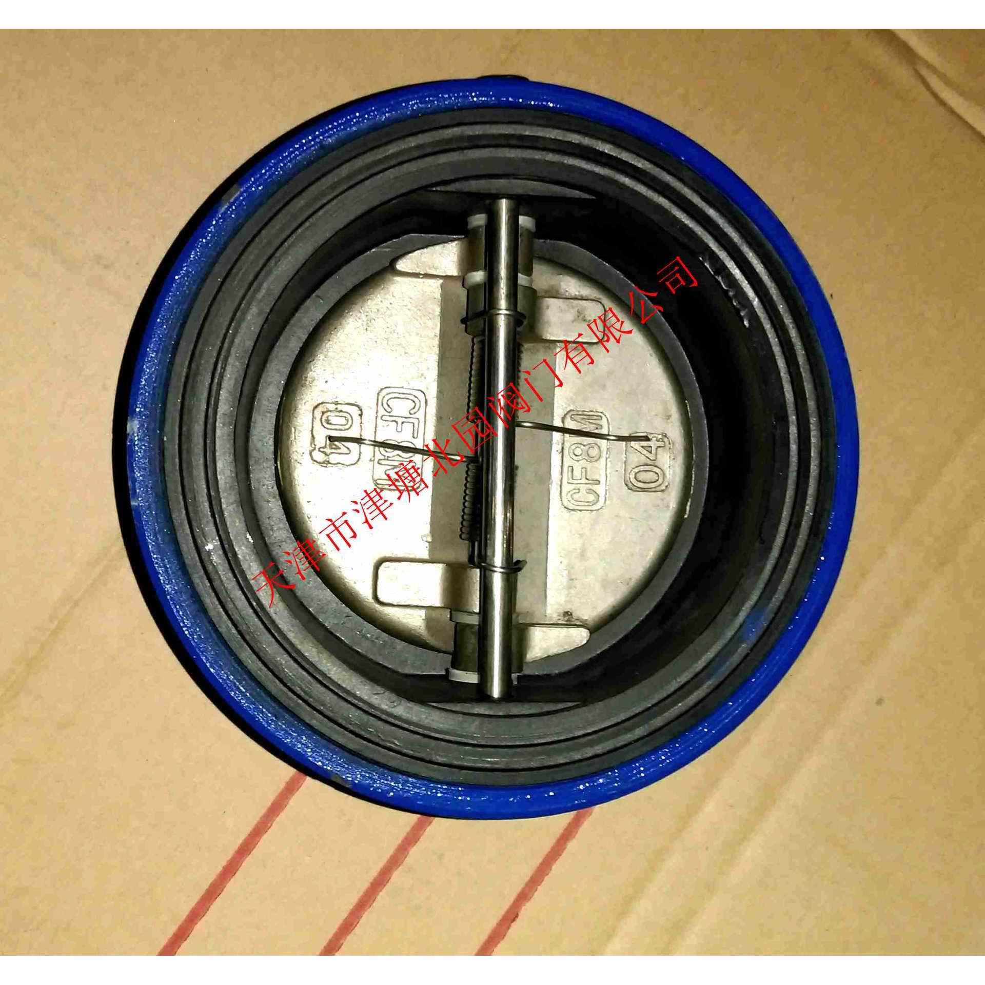 软密封蝶阀厂家DH77X-10C/包胶球墨铸铁不锈钢板蝶式止回阀