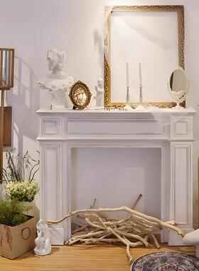 ?壁美式BCP实木复古民宿炉装欧饰柜法式式简约炉架置物婚礼摄影壁