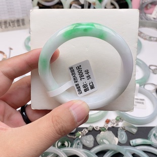 缅甸A货翡翠手镯放漏