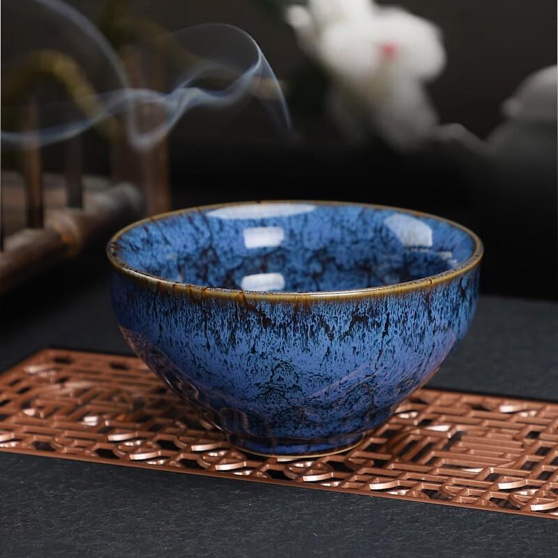 窑变茶盏主人杯茶杯陶瓷功夫茶具茶碗套装家用手工中国风喝茶喝水