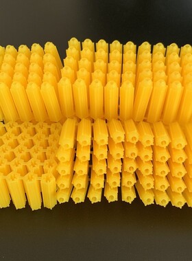 一件起批塑料膨胀管6厘8厘盒装黄色色全新料连体塑料胀管胶塞