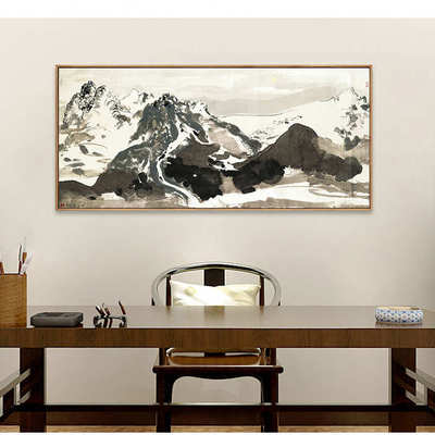 新中式水墨国画吴冠中双燕现代客厅装饰画卧室沙发背景挂画办公室