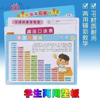 乘法口诀表卡片小学生九九乘除法口诀表一二年级数学公式学习全套