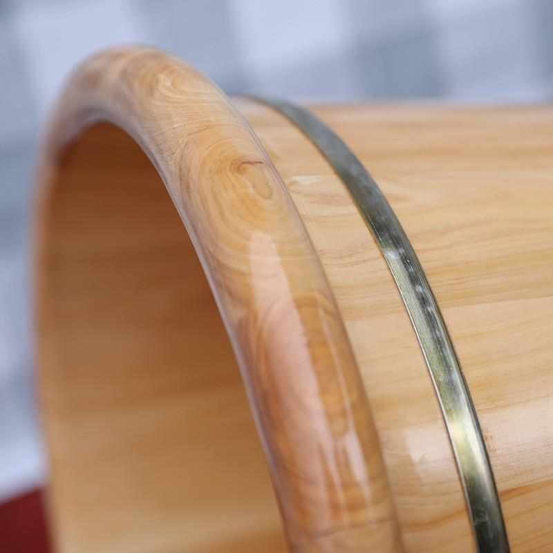 泡脚桶木桶实木一件起批足浴桶洗脚木桶圆边木质加厚洗脚盆批发