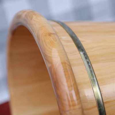 泡脚桶木桶实木一件起批足浴桶洗脚木桶圆边木质加厚洗脚盆批发