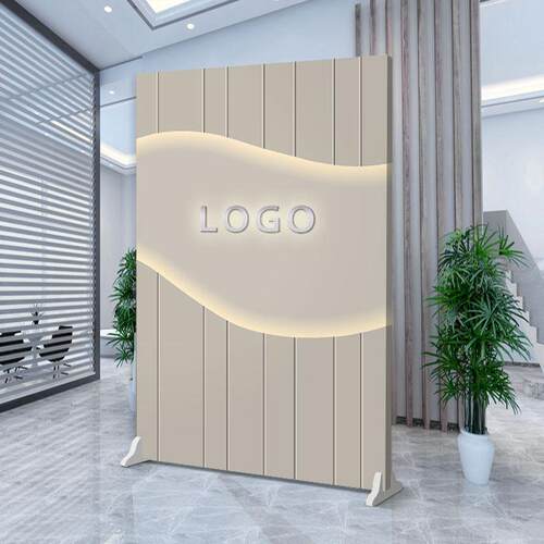 定制logo公司屏风隔断墙玄关进门入户客厅遮挡简易办公室移动座屏