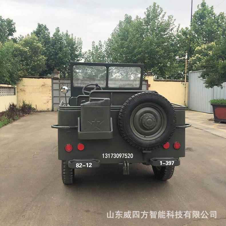 一比一仿真复古吉普车越野车模型摆件二战威利斯摄影道具生产厂家