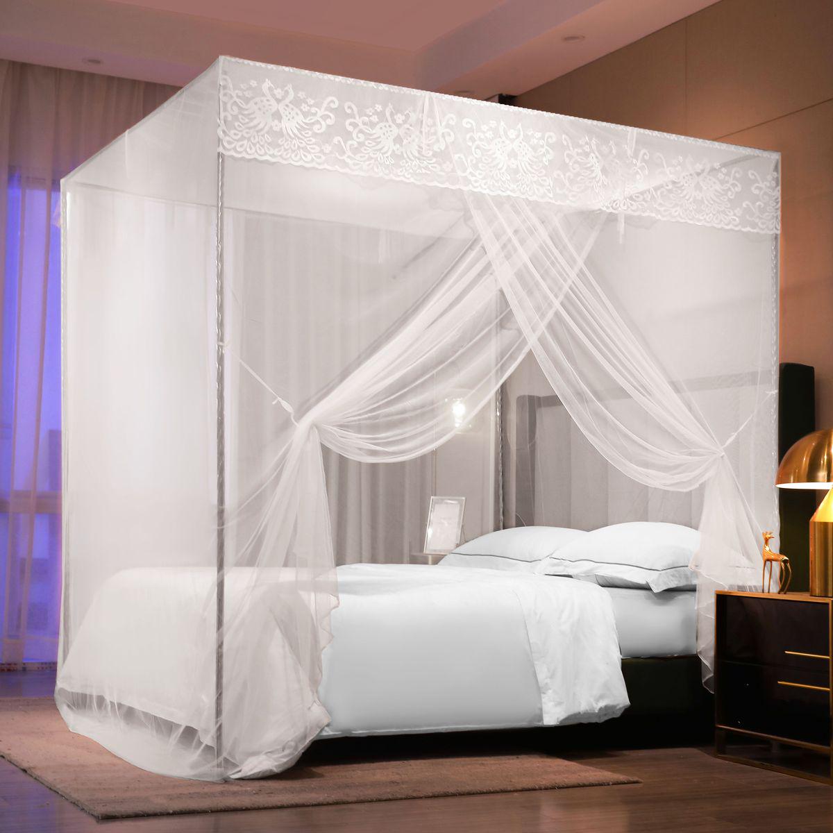 .2支架..1家用1卧室米1.门米宿舍单开5蚊帐08米1床双人床老式宫廷