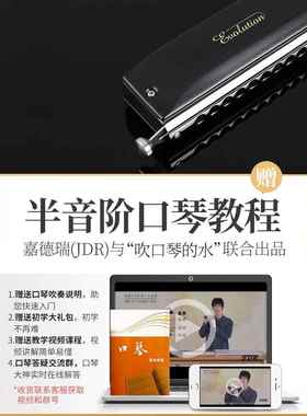高档JDR嘉瑞EVO-0648半音乐阶初学入门专业德口琴成人民谣流行S爵