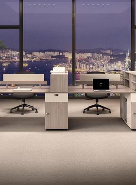 办公桌员公工位办桌位椅组合工位4人6人位屏56644风公家具职员办