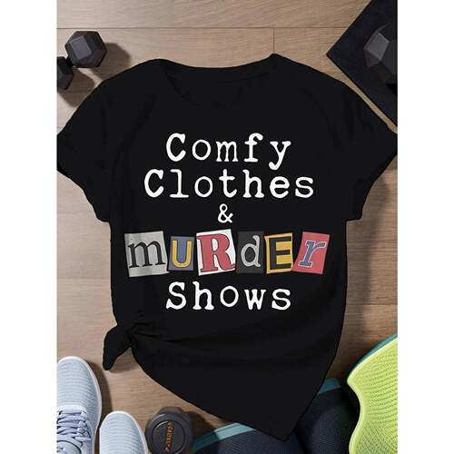 Women's Cotton Casual Short-Sleeve Graphic Top, Unique Unise