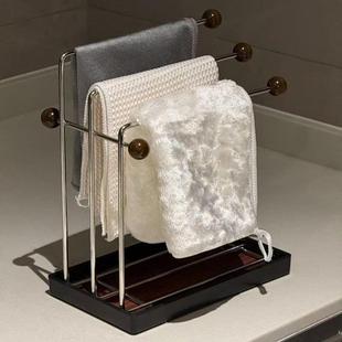 厨房抹布排水管架海绵毛巾晾衣架多功能收纳架家用台面洗碗布收纳