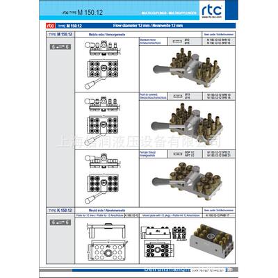 倍润RTC快速接头RTC150.12系列替Staubli