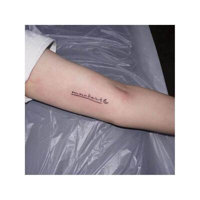 Cool Tattoos for Hand Tattoo Sticker Black Letter Fake Tatoo