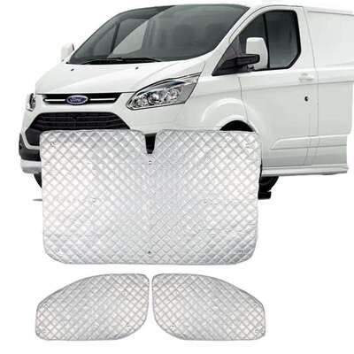 房车TransitCustom遮阳三件套挡风玻璃罩反射紫外线可拆卸遮阳挡