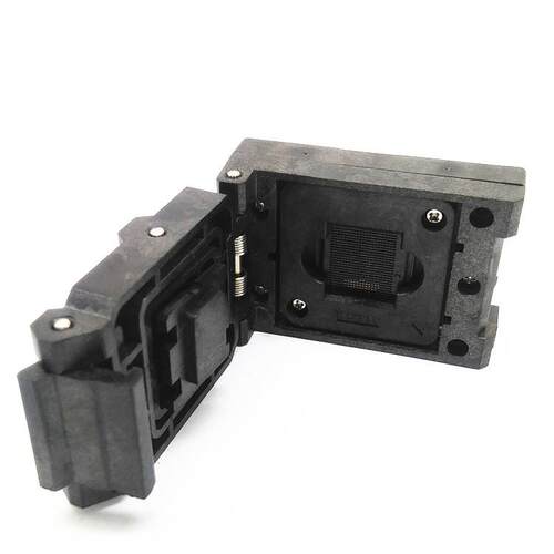 HMILU厂家现货EMCP221翻盖弹片老化座0.5mm芯片读写 BGA221编程座