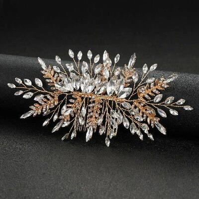 Woman Wedding Decorative Hair Combs Smooth Safe Teeth