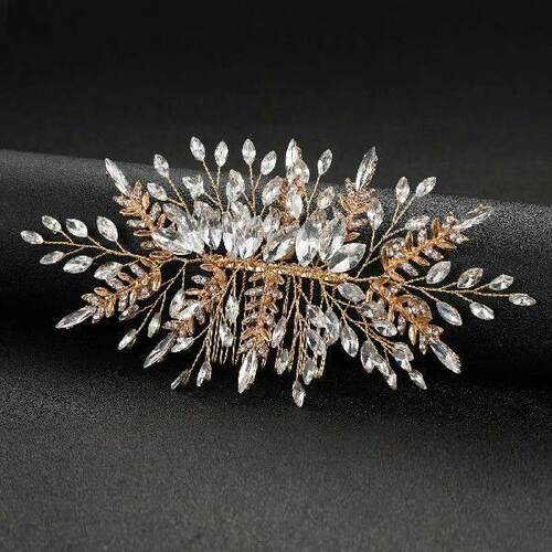 Woman Wedding Decorative Hair Combs Smooth Safe Teeth