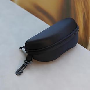 眼镜盒防压便携挂钩抗压黑色男女户外太阳镜包大拉炼高档墨镜防风