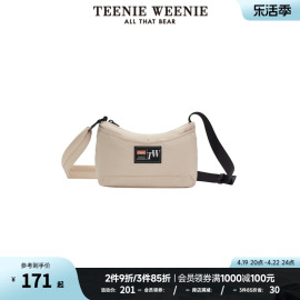 TeenieWeenie小熊时尚简约字母贴布单肩斜挎包简约女包