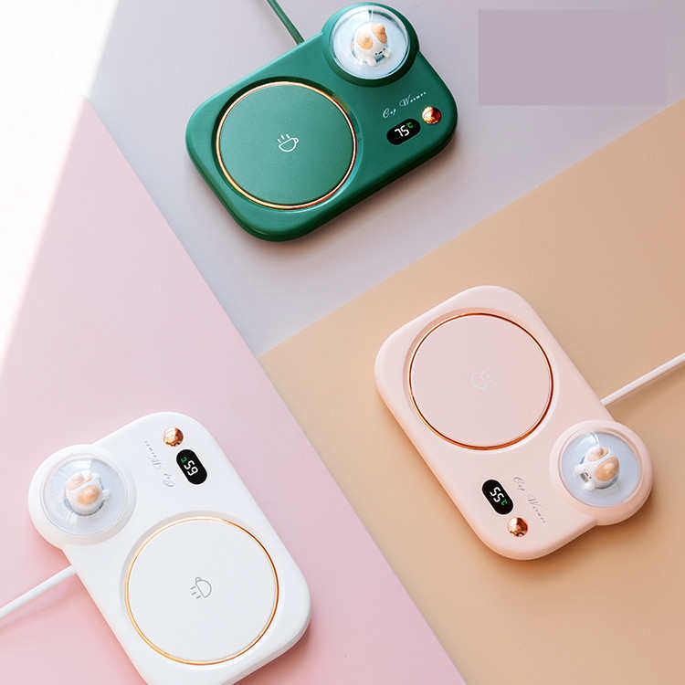 猫咪暖杯垫 厂家加热杯垫夜灯数显恒温电热杯垫精致logo礼品,生活电器,保温碟/暖菜板/冷暖杯垫/暖桌垫,淘宝优惠券,粉丝福利购,淘宝优惠卷