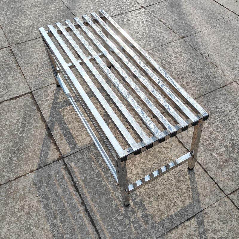 室外不锈钢花架阳台庭院单层防锈地板站立盆景多肉户外花架储藏架