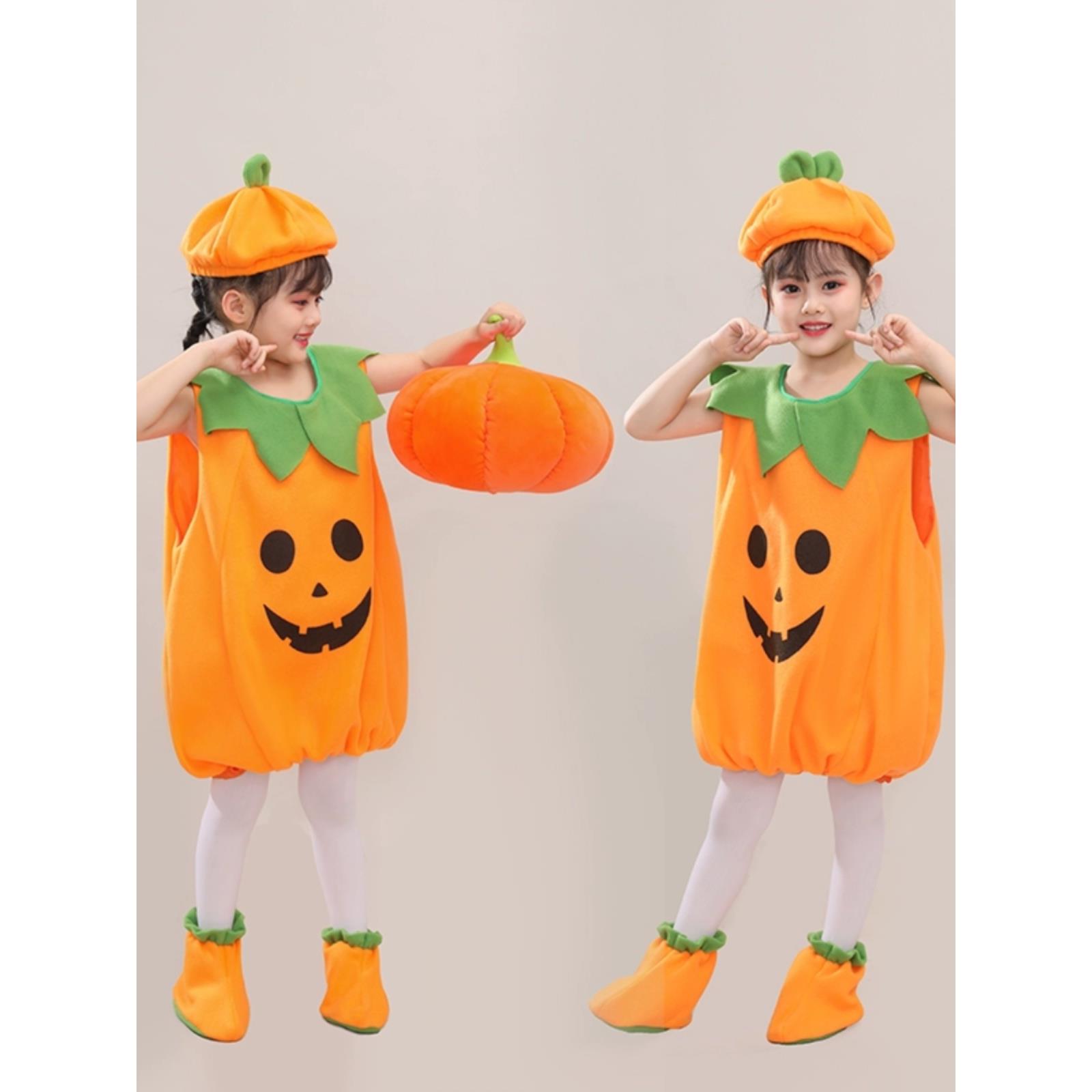 儿童节儿童表演服装男女南瓜蔬菜卡通动物装扮幼儿园表演服装枕头