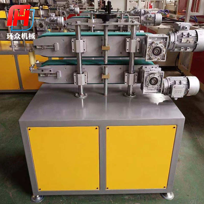 厂家供应塑机辅机牵引机设备 塑料管材型材履带式皮带板材牵引机