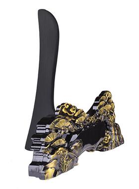 茶饼架普洱茶饼托架装饰盘子支架工艺品盘架子平安扣瓷盘摆件底座