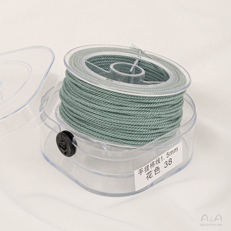 手搓棉线藏式文玩线绳五色线彩绳流苏绳子diy手工串珠编织棉线材