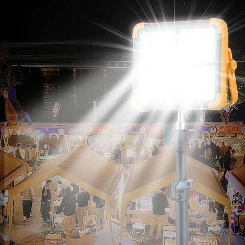 太阳d能le投光灯庭院户 外便携露营应灯可充电大功率超亮517急照