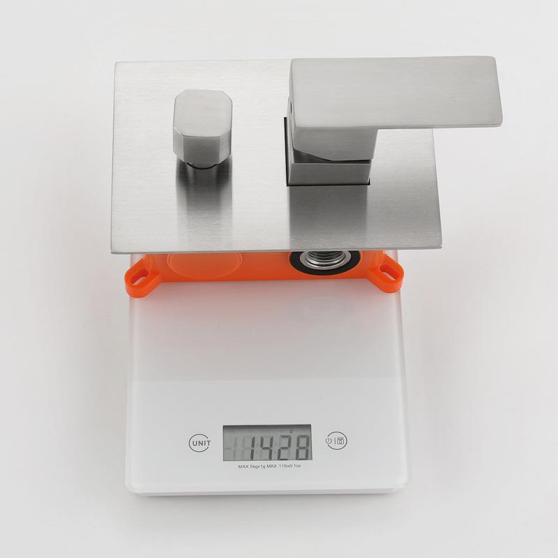 新款直销304不锈钢暗装淋浴花洒套装 冷热拉丝两功能入墙埋墙花洒