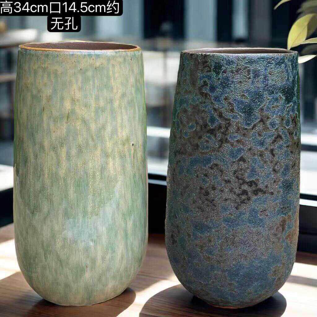 水培陶瓷器盆落地干花束花瓶摆件插花欧式时尚简约现代客厅富贵竹