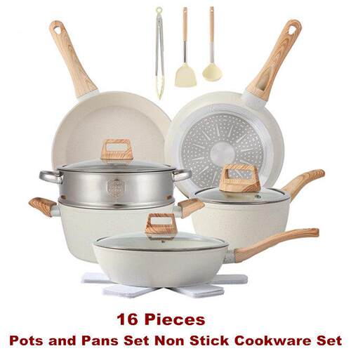 Pots and Pans Set Non Stick Cookware Cooking Kitchen Frying
