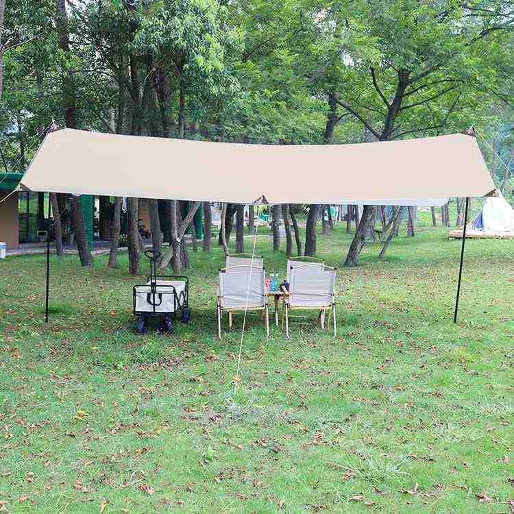 厂家新疆包个邮户外天幕帐篷野营露营野餐防雨防晒遮阳布棚野炊装