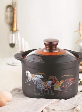 煜日厂富康花开富花开富贵汤煲陶瓷贵锅煲用炖锅煲仔饭家锅厂砂家