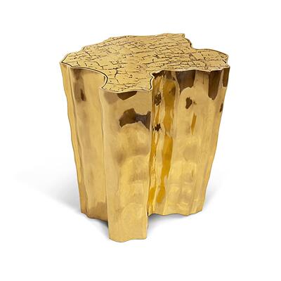 Bocadolobo不锈钢Eden边桌别墅豪宅客厅家用不规则异形树根边几