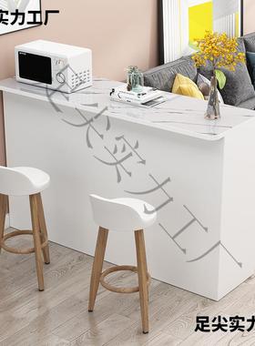 W断8靠墙吧台功桌家用隔柜多能玄关柜小吧台隔断柜厨房客LBH厅小