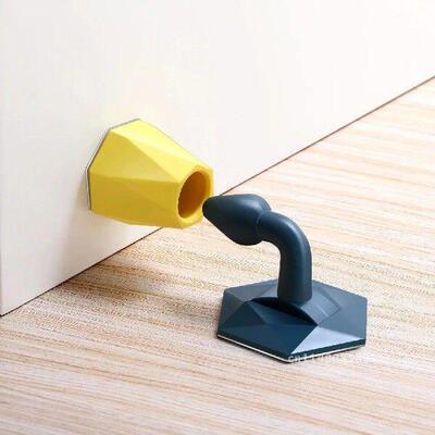 Mute Non-punch Silicone Anti-bump Door Stopper Hidden Door