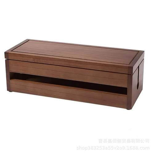 现货木制电线收纳盒家用理线器电源插座整理盒插线板集线盒排插盒